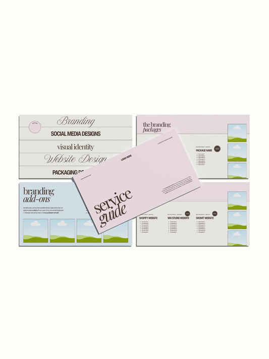 Service Guide Canva Template