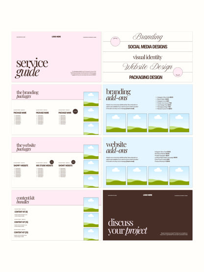 Service Guide Canva Template
