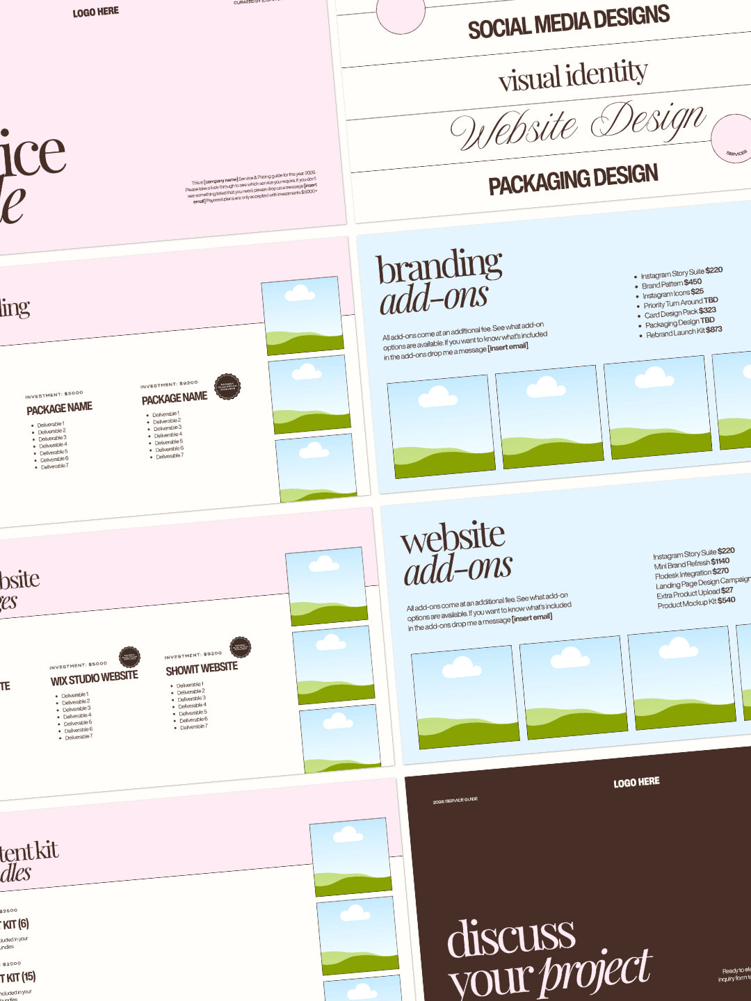 Service Guide Canva Template