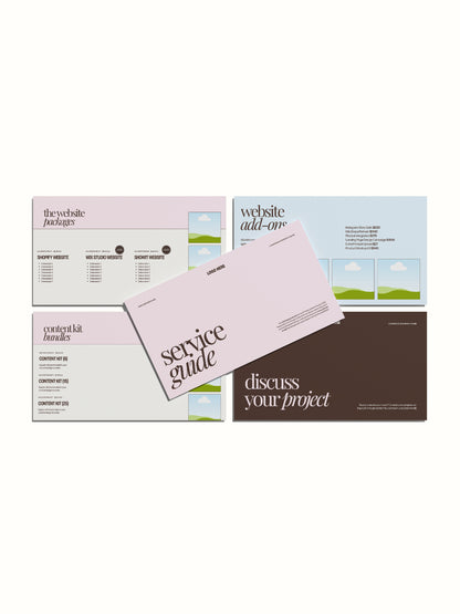 Service Guide Canva Template