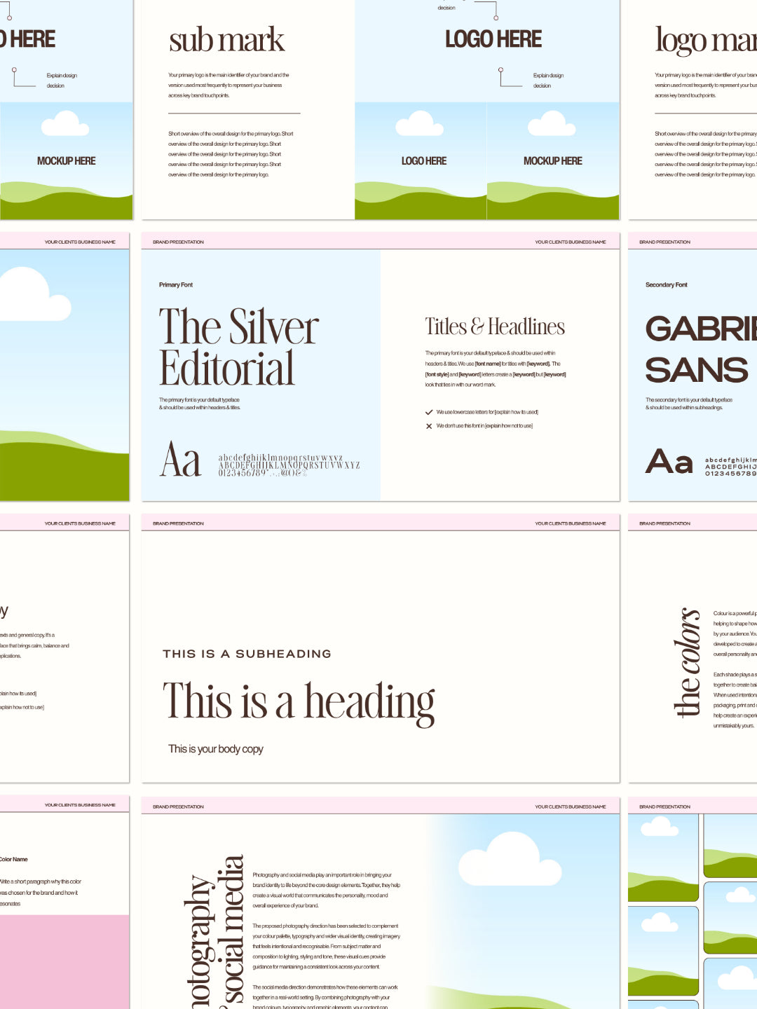 Brand Presentation Deck Canva Template