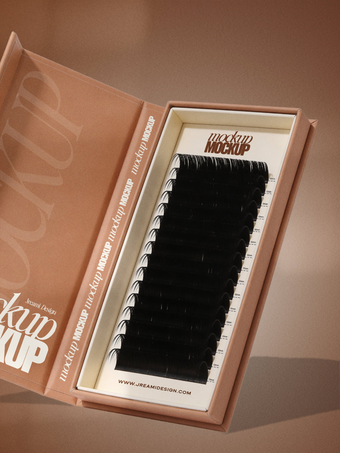 Lash Box Packaging Close-Up Affinity Mockup [luxe lash collection]