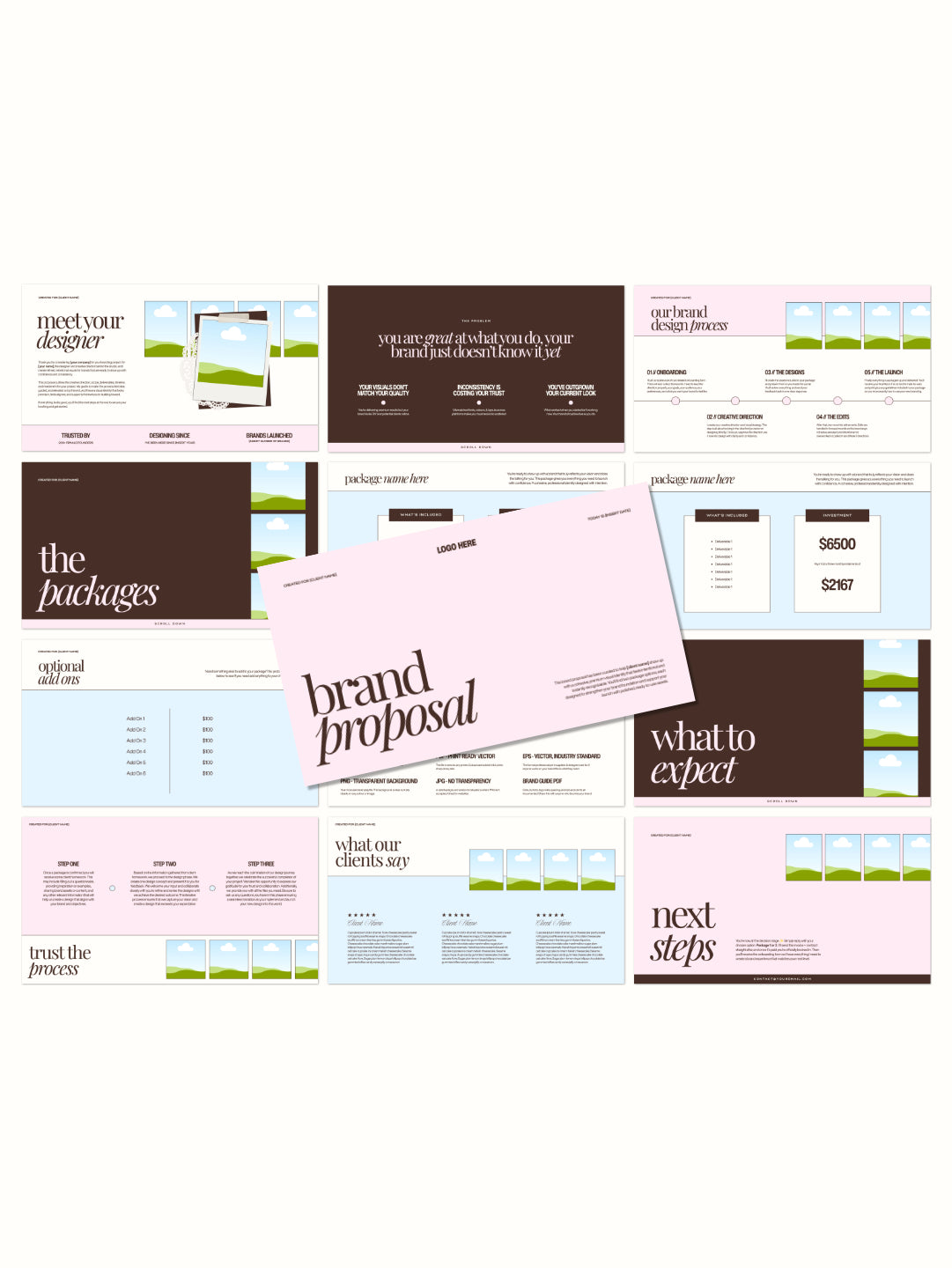 Brand Proposal Deck Canva Template