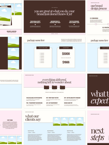 Brand Proposal Deck Canva Template