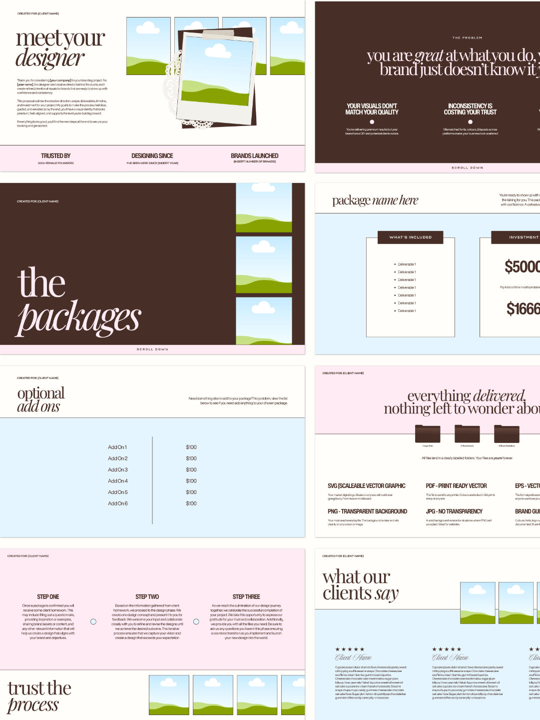 Brand Proposal Deck Canva Template