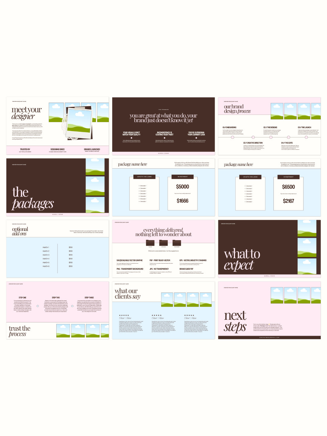 Brand Proposal Deck Canva Template